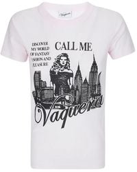 VAQUERA - Camiseta Con Estampado Gráfico - Lyst