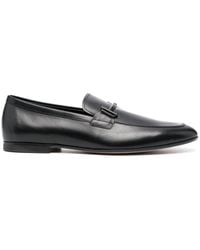 Tod's - Double T Leather Loafers - Lyst