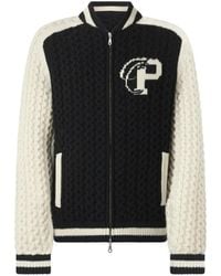 Philipp Plein - Plein Star Knitted Bomber Jacket - Lyst