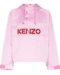 KENZO - Chaqueta con capucha y logo estampado - Lyst