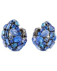 Givenchy - Bold Crystals Clip Earrings - Lyst