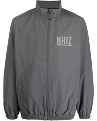 Izzue - Logo-print Zip-up Bomber Jacket - Lyst