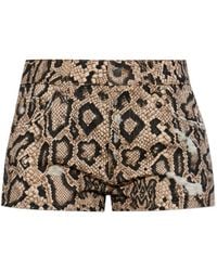 Amiri - Snake Denim Shorts - Lyst