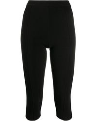 Sandro High-rise Cropped leggings - Black
