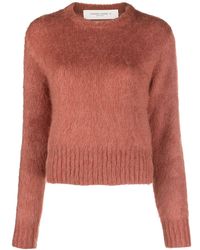 Golden Goose - Mohair-blend Cropped Sweater - Lyst