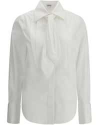 Loewe - Blouse Met Geplooide Voorkant - Lyst