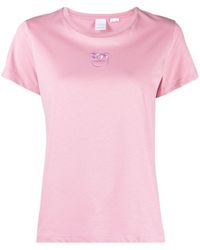Pinko - | T-shirt 'Love Birds' | female | ROSA | XS - Lyst