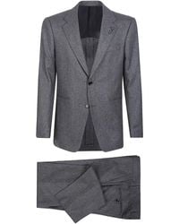 Lardini - Pinstripe wool suit - Lyst