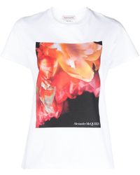 Alexander McQueen - Exploded Petal T-shirt - Lyst