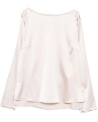 Purotatto - Boat-Neck Long-Sleeve Blouse - Lyst