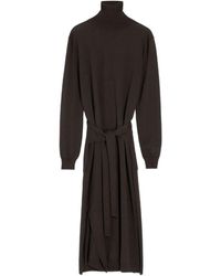 Lemaire - Trompe Loeil Dress Dark Cacao - Lyst