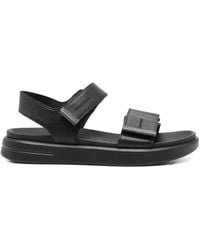 Geox - D Xand 2S E Leather Double-Strap Sandals - Lyst