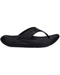 Oakley - Studio Perforated Logo-Embossed Flip-Flops - Lyst