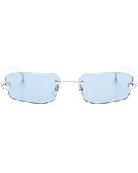 Cartier - Rimless Rectangle-Frame Sunglasses - Lyst
