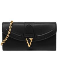 Versace - Bolso de mano con logo y cadena - Lyst