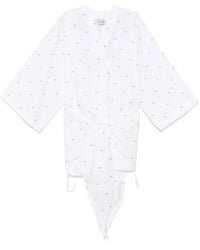 The Attico - Logo-Embroidered Mini Dress - Lyst