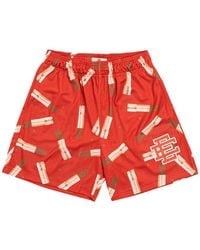 Eric Emanuel - Bermudas Ee Basic Lipstick Con Logo Estampado - Lyst