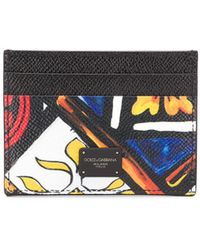 Dolce & Gabbana Portacarte con stampa - Nero