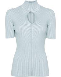 Fendi - Cut-out Detail Knitted Top - Lyst