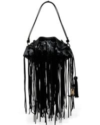 McQueen - Pochette Manta À Franges - Lyst