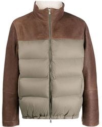 Brunello Cucinelli - Jacke Mit Gefütterten Einsätzen - Lyst