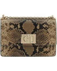 Furla - 1927 Python-Print Mini Bag - Lyst