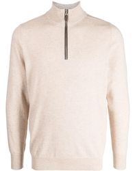 N.Peal Cashmere - The Carnaby Pullover Mit Reißverschluss - Lyst