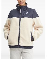 K-Way - Le Vrai 3.0 Jilde Orsetto Fleece-Panelled Zip-Up Jacket - Lyst