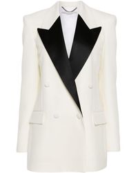 Stella McCartney - Contrasting-panel Double-breasted Blazer - Lyst