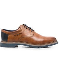 Bugatti - Logo-Debossed Lace-Up Derby Shoes - Lyst