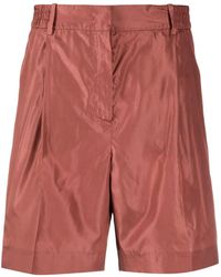 Valentino Garavani - High-waisted Silk Shorts - Lyst