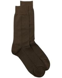 ZEGNA - Tonal-Stitching Socks - Lyst