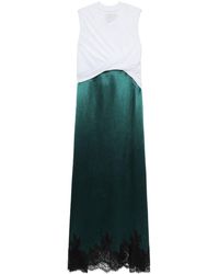 3.1 Phillip Lim - Robe mi-longue en coton à design drapé - Lyst