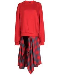 Goen.J - Layered Shirt-Panel Sweatshirt - Lyst