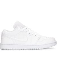 Nike - Air Jordan 1 Low Leather Low-top Trainers - Lyst