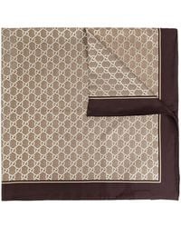 Gucci - Gg Silk Foulard - Lyst