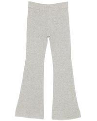 Bompard - Ribbed Flared Trousers - Lyst