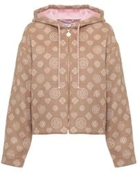 CASABLANCA - Monogram-Pattern Wool Hoodie - Lyst
