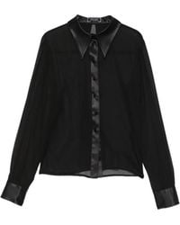 Styland - Sheer Silk-Chiffon Shirt - Lyst