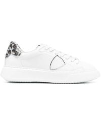 Philippe Model - Logo-Patch Low-Top Sneakers - Lyst