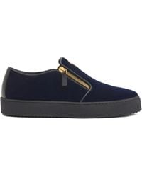 Giuseppe Zanotti - Gz-Kobe Signature-Detail Zipped Slip-Ons - Lyst