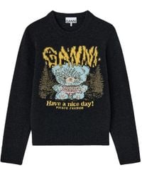 Ganni - Wool Sweater - Lyst