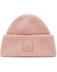 Acne Studios - Face Logo Beanie - Lyst
