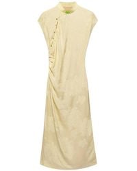 Shanghai Tang - Patterned-Jacquard Qipao Dress - Lyst