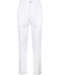 Philipp Plein - Pantalon En Lin À Lien De Resserrage - Lyst