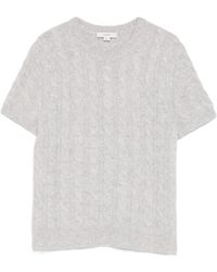 Vince - Cable-Knit T-Shirt - Lyst