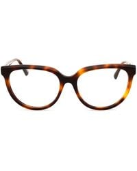 MAX&Co. - Tortoiseshell-Effect Oval-Frame Glasses - Lyst