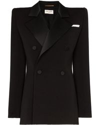 Saint Laurent Blazer de esmoquin - Negro