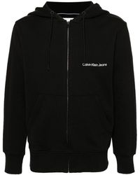 Calvin Klein - Kapuzenjacke mit Logo-Print - Lyst