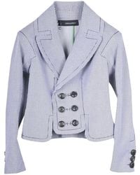 DSquared² - Houndstooth Double-Breasted Blazer - Lyst